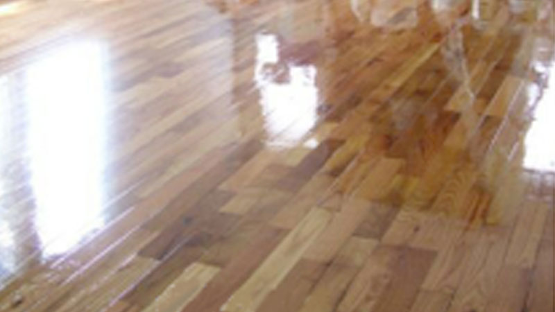 glossy hardwood floor