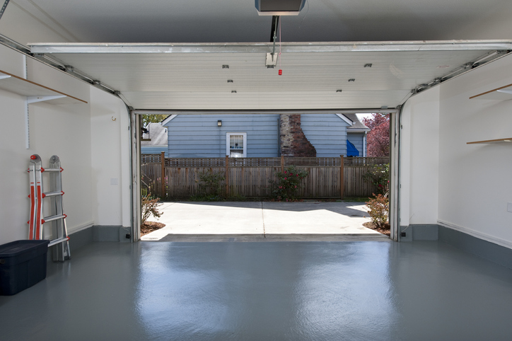 Garage with Expoy Flooring